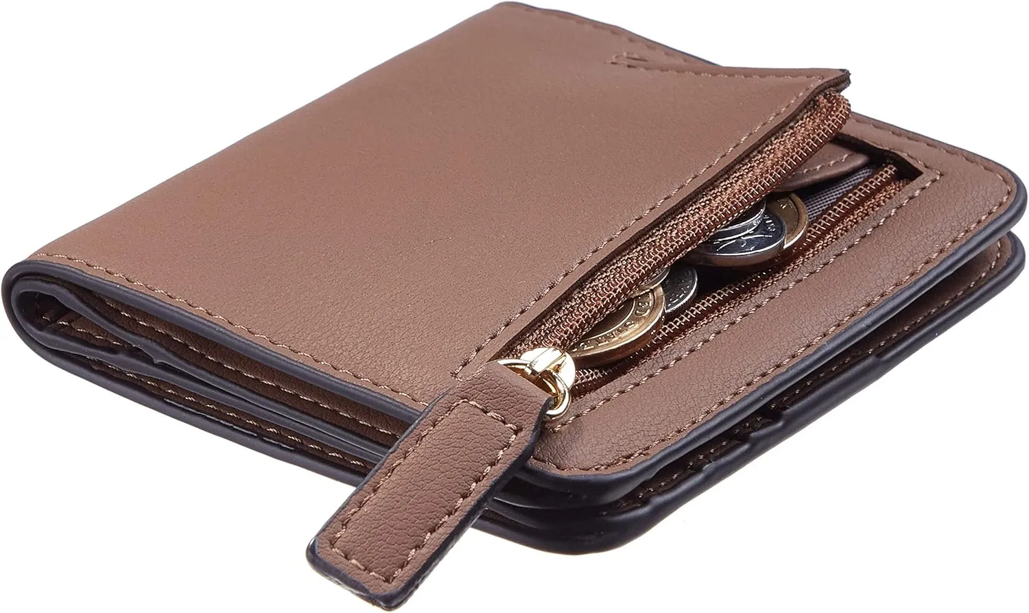 Toughergun Wallet Women Rfid Blocking Small Compact Bifold Luxury Leather Pocket Wallet Ladies Mini Purse with ID Window