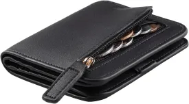 Toughergun Wallet Women Rfid Blocking Small Compact Bifold Luxury Leather Pocket Wallet Ladies Mini Purse with ID Window