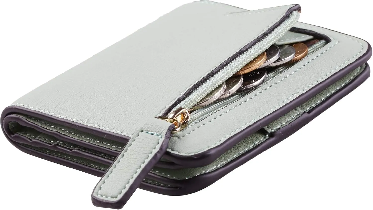 Toughergun Wallet Women Rfid Blocking Small Compact Bifold Luxury Leather Pocket Wallet Ladies Mini Purse with ID Window