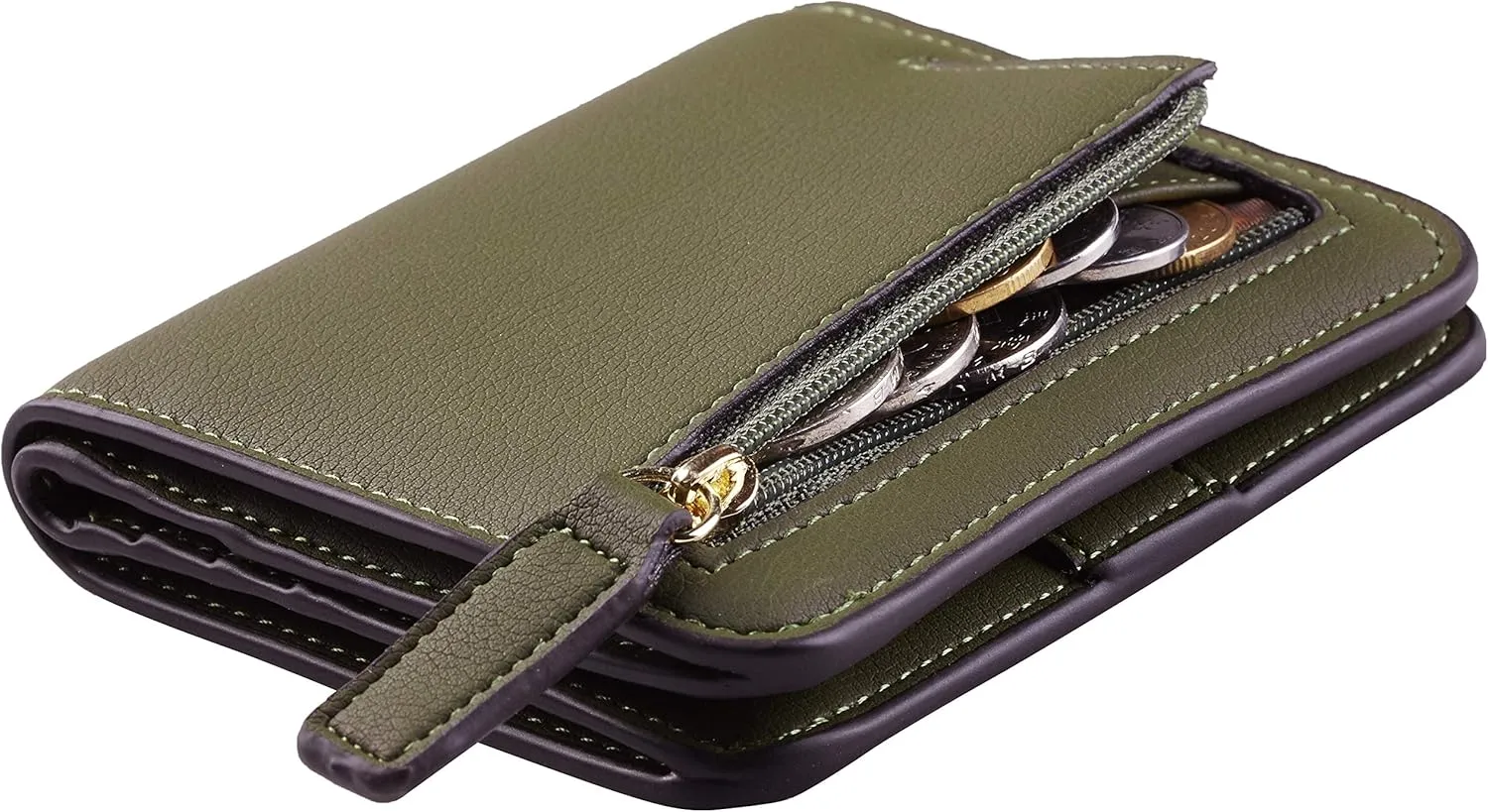 Toughergun Wallet Women Rfid Blocking Small Compact Bifold Luxury Leather Pocket Wallet Ladies Mini Purse with ID Window