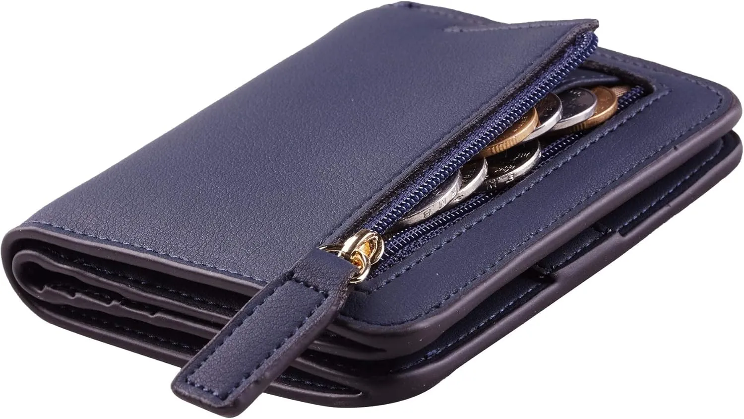 Toughergun Wallet Women Rfid Blocking Small Compact Bifold Luxury Leather Pocket Wallet Ladies Mini Purse with ID Window