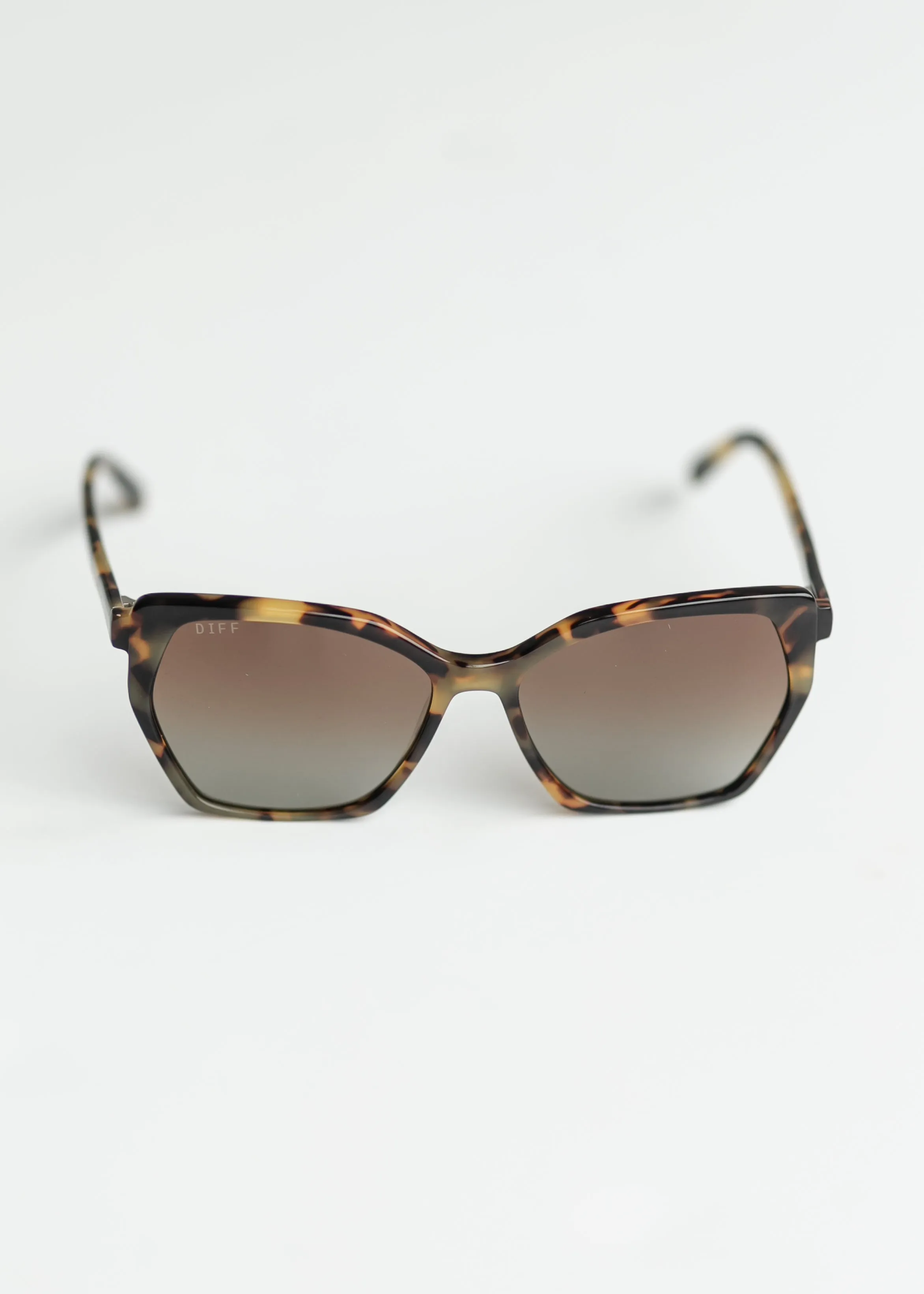 Vera Kombu   Brown Gradient Polarized Sunglasses - FINAL SALE