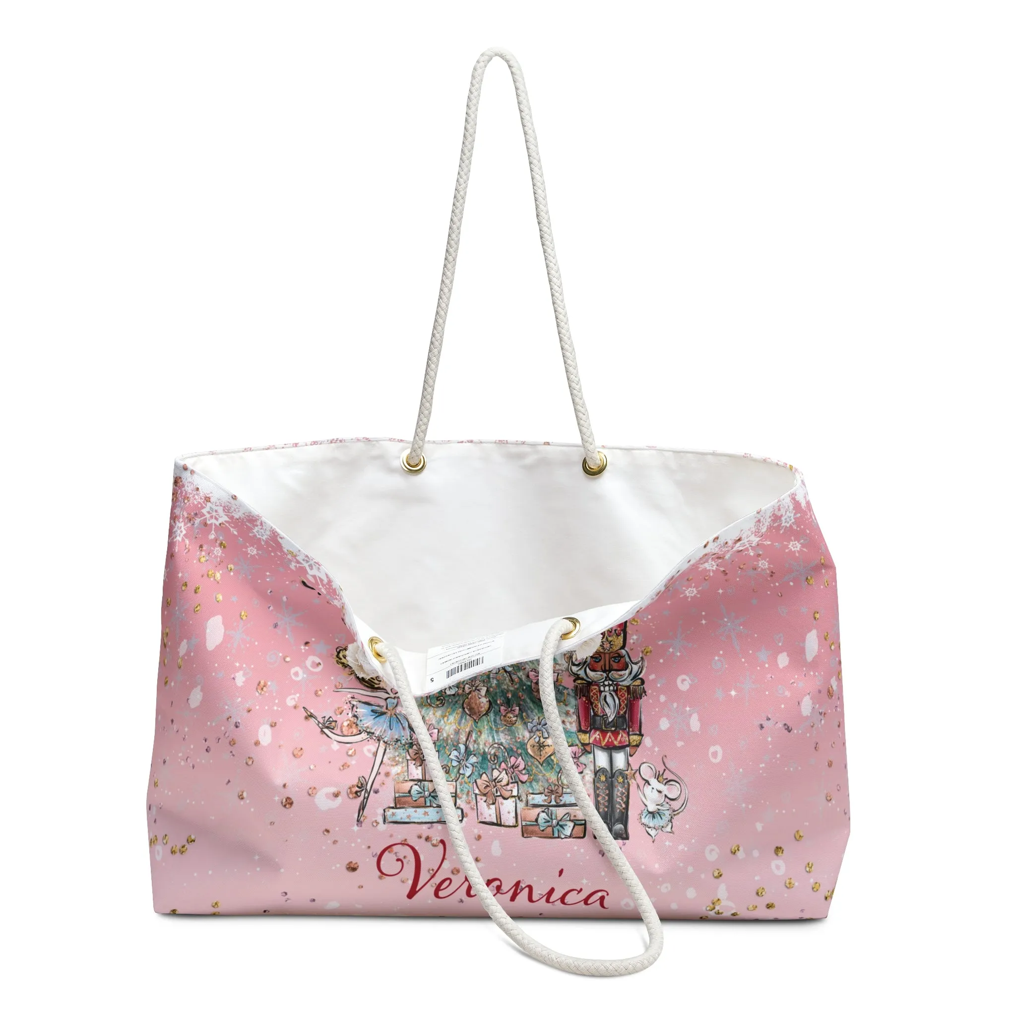 Weekender Bag, Magical Christmas, Nutcracker, Fairy Christmas Tree, Large Weekender Bag, Beach Bag, Book Bag