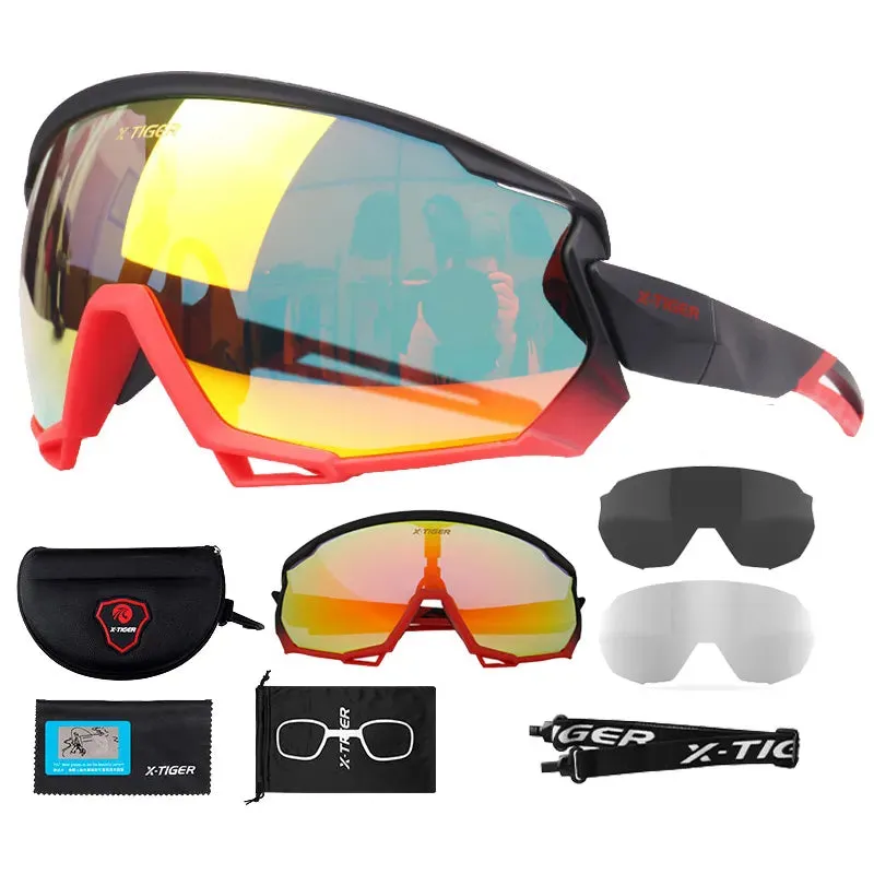 X-TIGER Cycling Glasses Outdoor Sunglasses Men Women Sport Eyewear UV400 Protection MTB Bike Bicycle Sport Eyewear Equipment