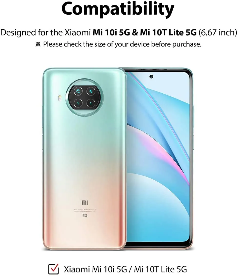 Xiaomi Mi 10i 5G / Mi 10T Lite 5G Screen Protector| Invisible Defender Full Coverage| Black