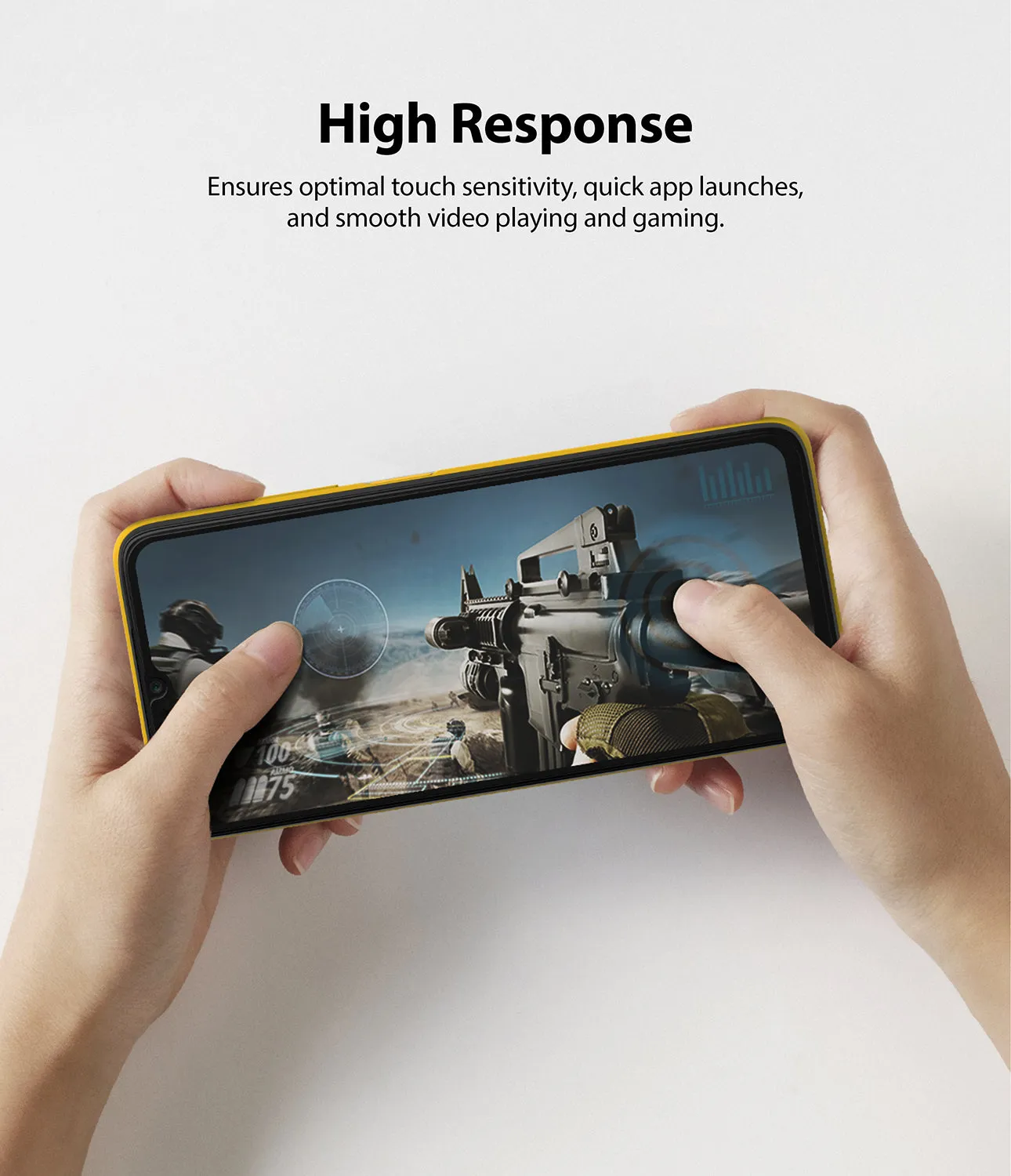 Xiaomi Poco M3 Screen Protector| Invisible Defender Full Coverage| Black