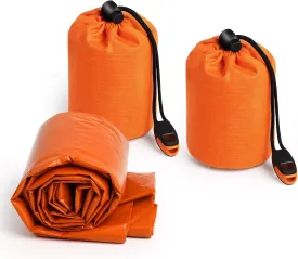 YIXIAGUI 2Pack Emergency Sleeping Bag  Waterproof, Lightweight Survival Bivy Sack & Thermal Blanket for Outdoor Camping, Hiking & Emergency Preparedness